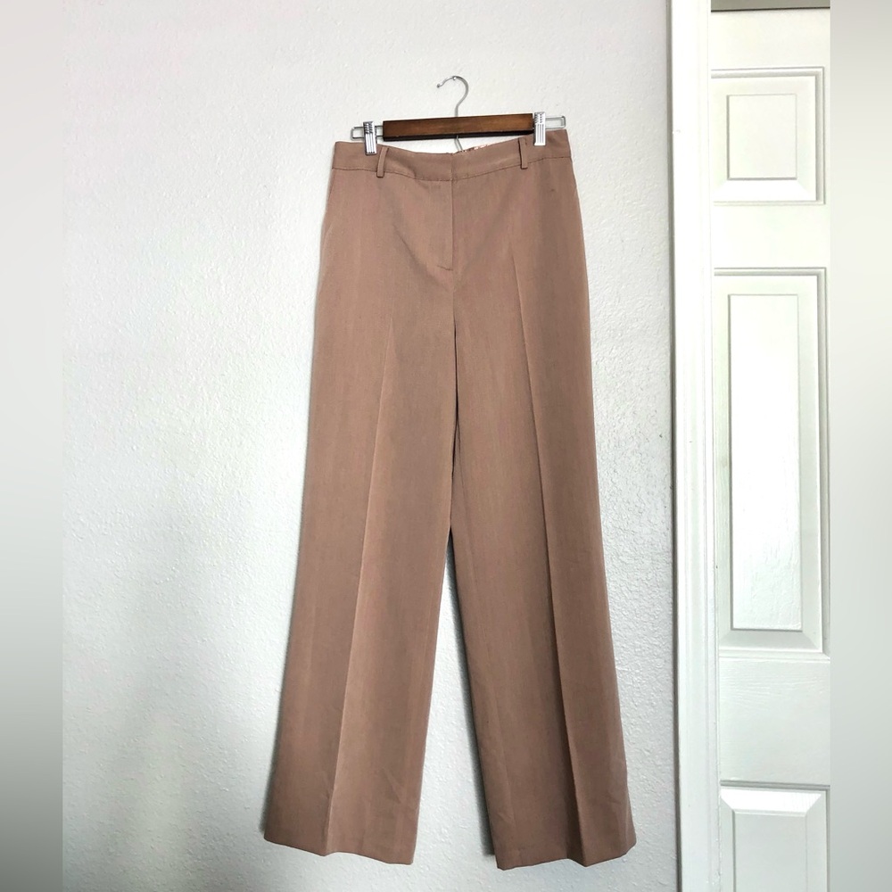 NWOT Lulu's Classic Tan Wide Leg Pants With Pocketsz
